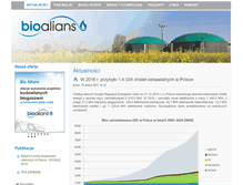 Tablet Screenshot of bioalians.pl